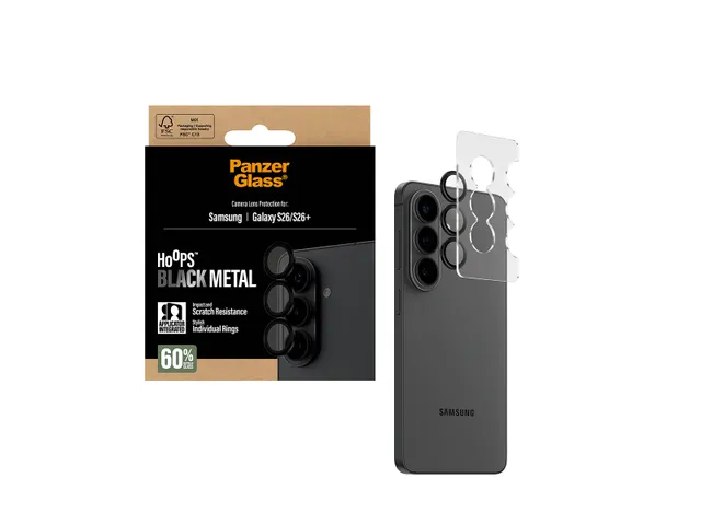 PanzerGlass Hoops Camera Lens Protector Black Samsung Galaxy S26