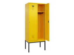 locker,HxBxD 2120x800x500mm,2vak,vak B 400mm,cil.-slot,voetonderstel