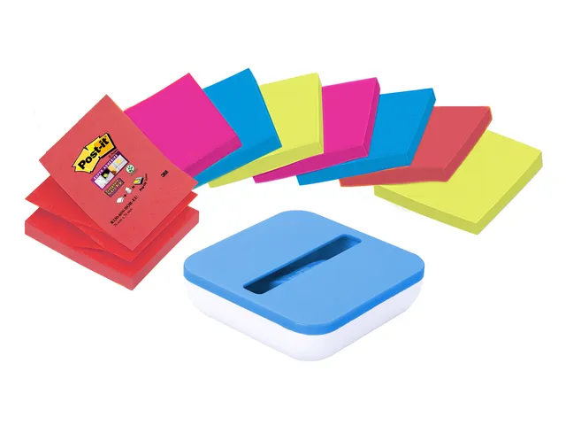 Memoblok 3M Post-it Z-Notes R330 Super Sticky 76x76mm gratis dispenser