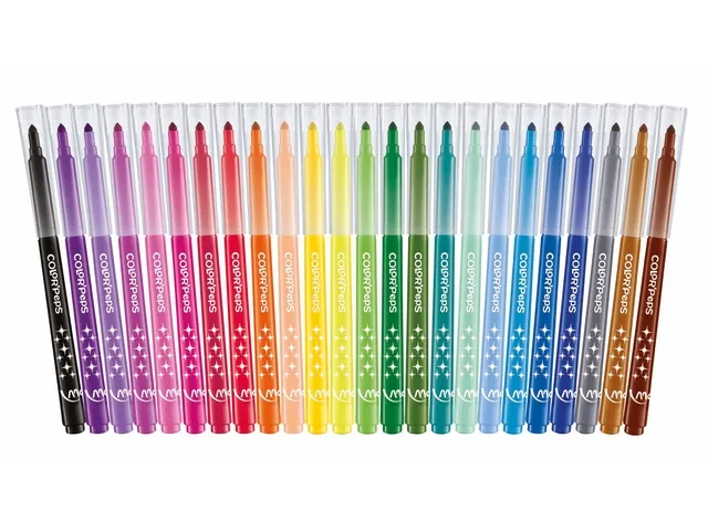 Viltstift Maped Color'Peps Long Life set à 24 kleuren ophangdoos