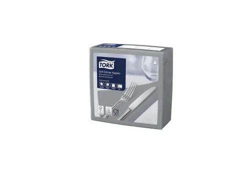 Tork 477673 Soft Dinnerservet Advanced Grijs 39x39cm