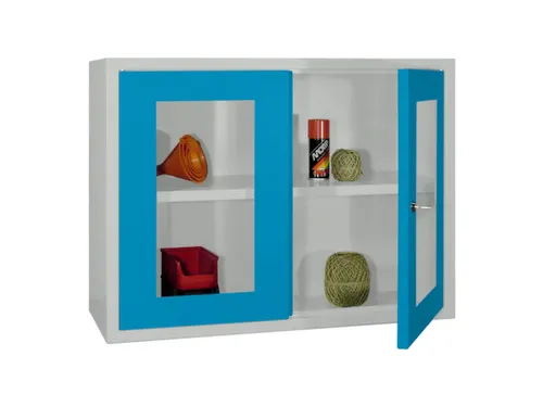Hangkast 600x800x300mm Achterwand Glad Ral 7035 Front Ral 6011