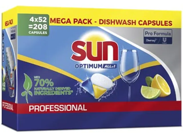 Pro Formula Optimum All In 1 capsules vaatwastabletten, doos 4x52 stuk