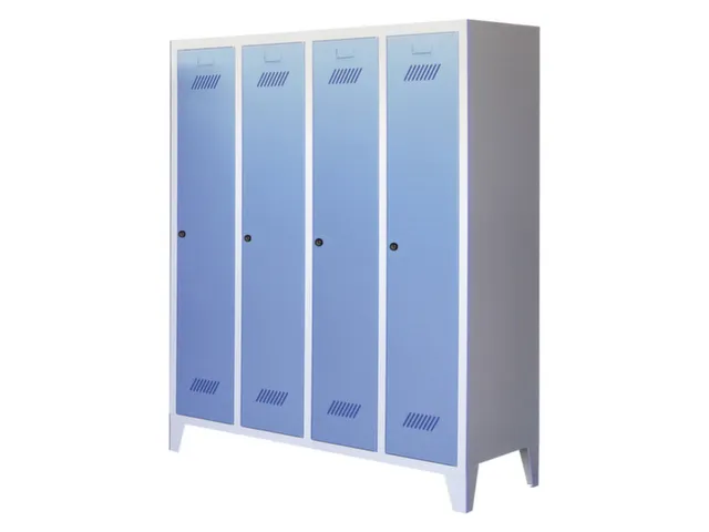 lockerkast v. kinderen,HxBxD 1600x1230x500mm,RAL7035,front RAL7035