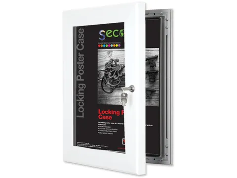 Posterlijst Seco A3 Perspex wit afsluitbaar