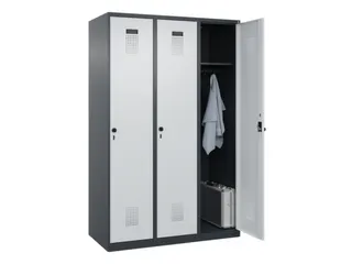 locker,HxBxD 1850x1200x500mm,3vak,vak B 400mm,draaigrendel - 1