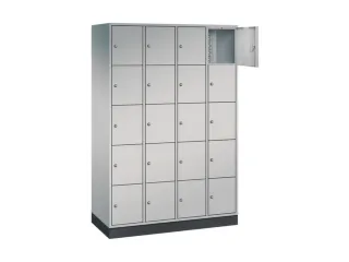 lockerkast,HxBxD 1950x1220x500mm,4x5vakken,cil.-slot,sokkel - 1