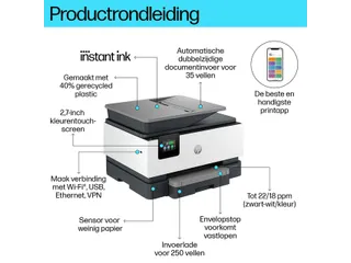 Multifunctional inktjetprinter HP Officejet 9120E - 2