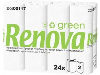 Renova Green toiletpapier 2-laags 160 vel 4x24 rollen - 1