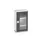 vitrinekast,HxBxD 900x525x350mm,2xStalen bodem,romp RAL7035