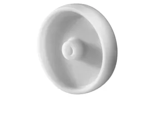 wiel,draagverm. 90kg,ØxB 100x27mm,kunststof-banden,glijlager - 1
