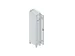 locker voor scheiding van kleding,HxBxD 1950x300x500mm,1vak
