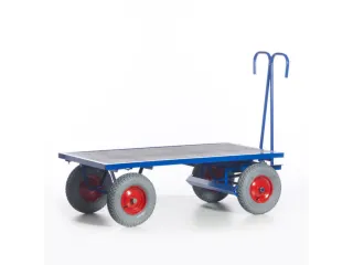 Handtrekwagen 1000kg 1600x800mm Luchtbanden Ral5010 - 7