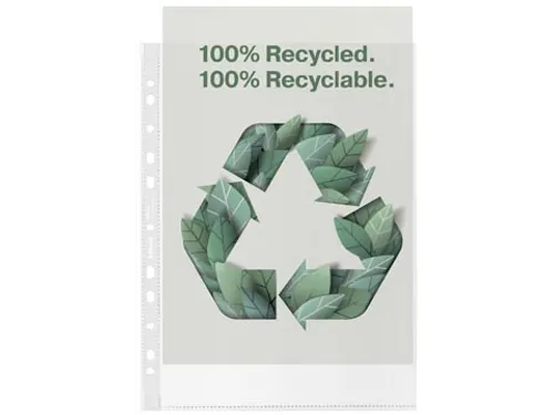 geperforeerde showtas 100 % gerecycleerd A4 20 stuks