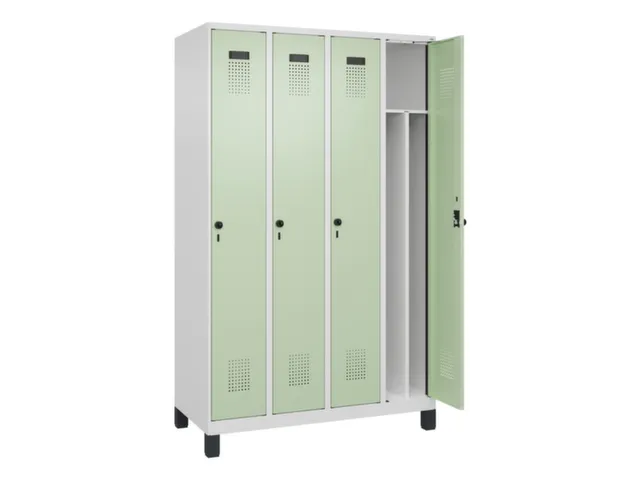 locker voor scheiding van kleding,HxBxD 1950x1200x500mm,4vak