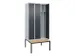 locker voor scheiding van kleding,HxBxD 2120x900x815mm,3vak