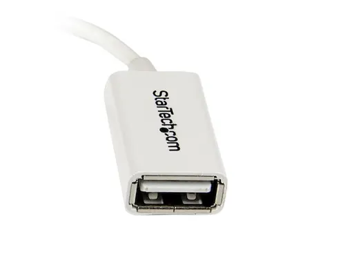 12 cm witte micro-USB naar USB-OTG hostadapter M/F