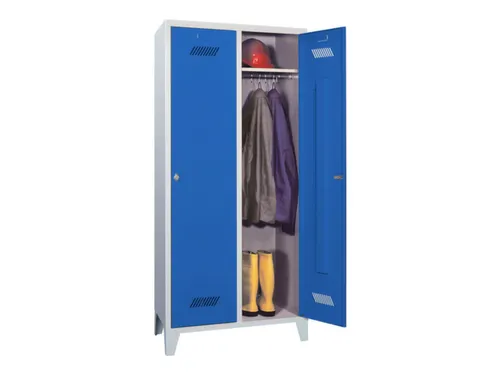 locker,HxBxD 1850x800x500mm,2vak,vak B 400mm,RAL7035,front RAL5010