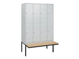 Dubbeldekse dekenkist,HxBxD 1950x1200x815mm,4x2vak.,vak B 300mm