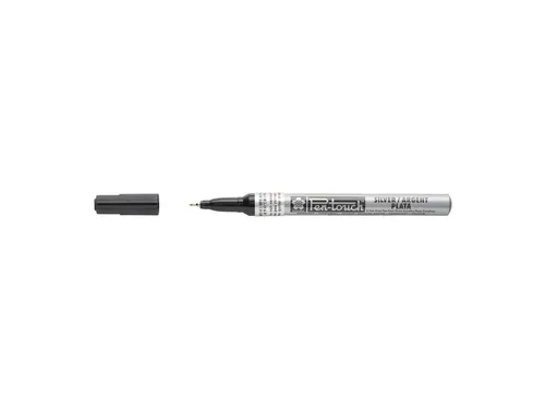 Viltstift Sakura pen-touch EF zilver 1-2mm