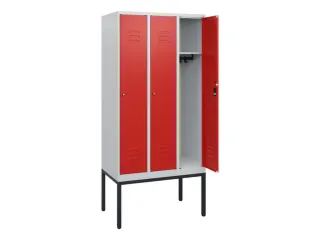 locker,HxBxD 1950x900x500mm,3vak,vak B 300mm,cil.-slot,voetonderstel - 2