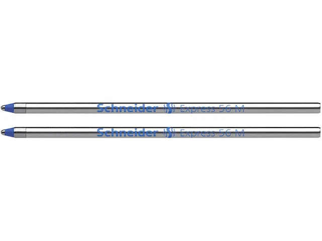 Balpenvulling Schneider Express 56 M 2 stuks op blister blauw