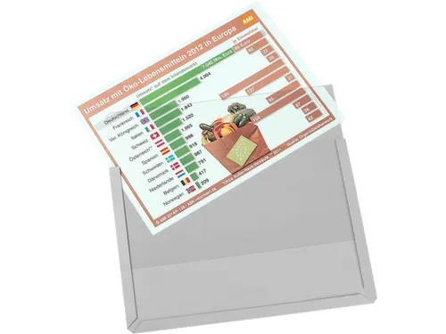 zichtpaneel,DIN A4,liggend,transparant,achterzijde magnetisch