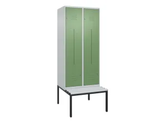 Z-garderobekast,HxBxD 2120x800x815mm,4vak,vak B 400mm,cil.-slot - 1