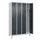locker voor scheiding van kleding,HxBxD 1950x1200x500mm,4vak