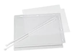 Waterbestendige hoes A5 met kabelbinders transparant 5 stuks