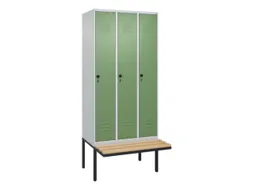 locker voor scheiding van kleding,HxBxD 2120x900x815mm,3vak