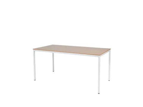 Domino Basic Tafel Vaste Hoogte 1600x800mm Hav/Kers 25mm Wit 4-Poots