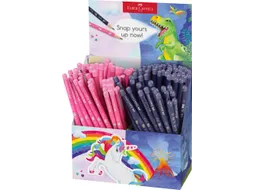 Potlood Faber-Castell grafiet Dino en Unicorn HB 2x72 stuks in koker