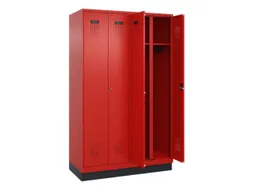locker voor scheiding van kleding,HxBxD 1950x1200x500mm,4vak