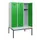 locker met bank,HxBxD 1950x1200x815mm,3vak,vak B 400mm,cilinderslot