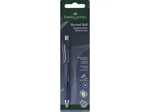 Balpen Faber-Castell Beyond Ball M blauw blisterkaart