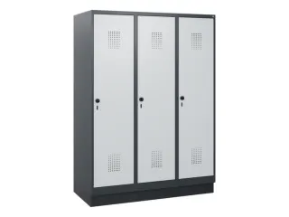 schoollocker,HxBxD 1630x1200x500mm,3vak,vak B 400mm,draaigrendel - 2