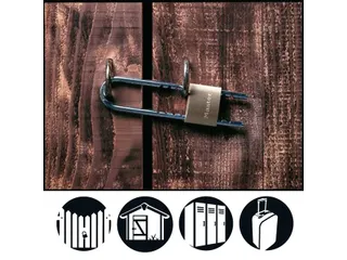 Hangslot MasterLock 1950EURDCC verstelbaar messing 50mm - 5