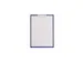 Klembord MAUL PVC folie Blauw A4 staand