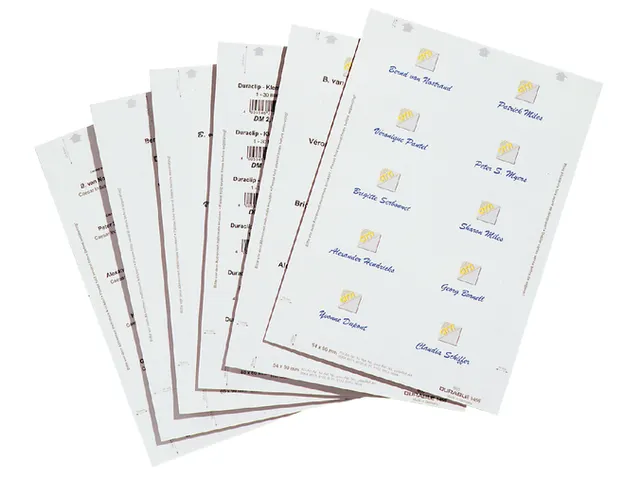 Kaart Durable 1451 Badgemaker Congresspeld 30x60mm