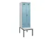 locker met bank,voor scheiding van kleding,HxBxD 2120x600x815mm,2vak