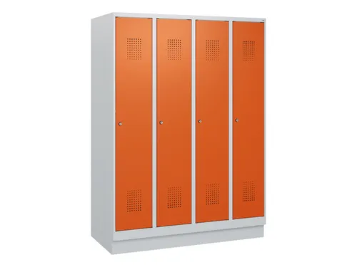 schoollocker,HxBxD 1630x1200x500mm,4vak,vak B 300mm,cil.-slot,sokkel
