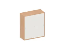schuifdeurkast,HxBxD 1150x1000x430mm,decor romp beuken,decor front wit