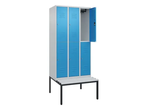 Dubbeldekse dekenkist,HxBxD 2120x900x815mm,3x2vak.,vak B 300mm