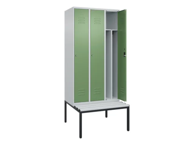locker voor scheiding van kleding,HxBxD 2120x900x815mm,3vak