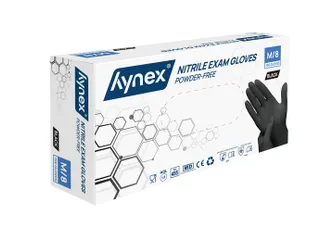 Handschoen Hynex Maat M nitril 100stuks zwart - 2