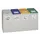 Afvalverzamelaar 4-voudig module HxBxD 570x1010x405mm 40 liter grijs