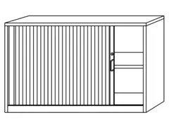jaloeziedeurkast,HxBxD 748x1200x400mm,1xhouten vloer,2 OH,romp wit