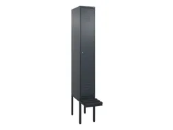 locker voor scheiding van kleding,HxBxD 2120x300x815mm,1vak