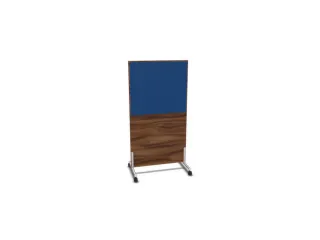 scheidingswand,HxB 1545x800mm,NP-tiepolo nut,BN6016-blauw - 1